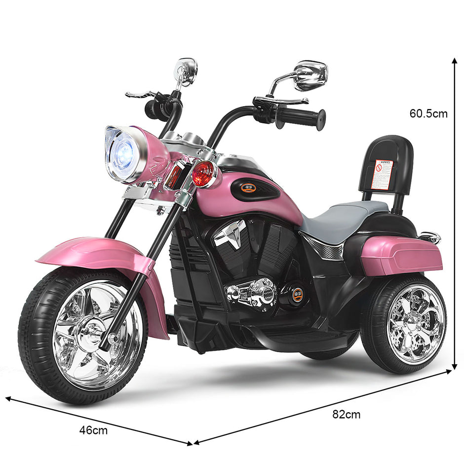 V – elektrisk motorcykel batteridriven med musik – 6 91 x 48 x 64 cm – Rosa