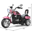 V – elektrisk motorcykel batteridriven med musik – 6 91 x 48 x 64 cm – Rosa