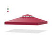 Ersättande – topplock terrasstak för tvåvånings paviljongvin – 300 x 300 cm – Vinröd