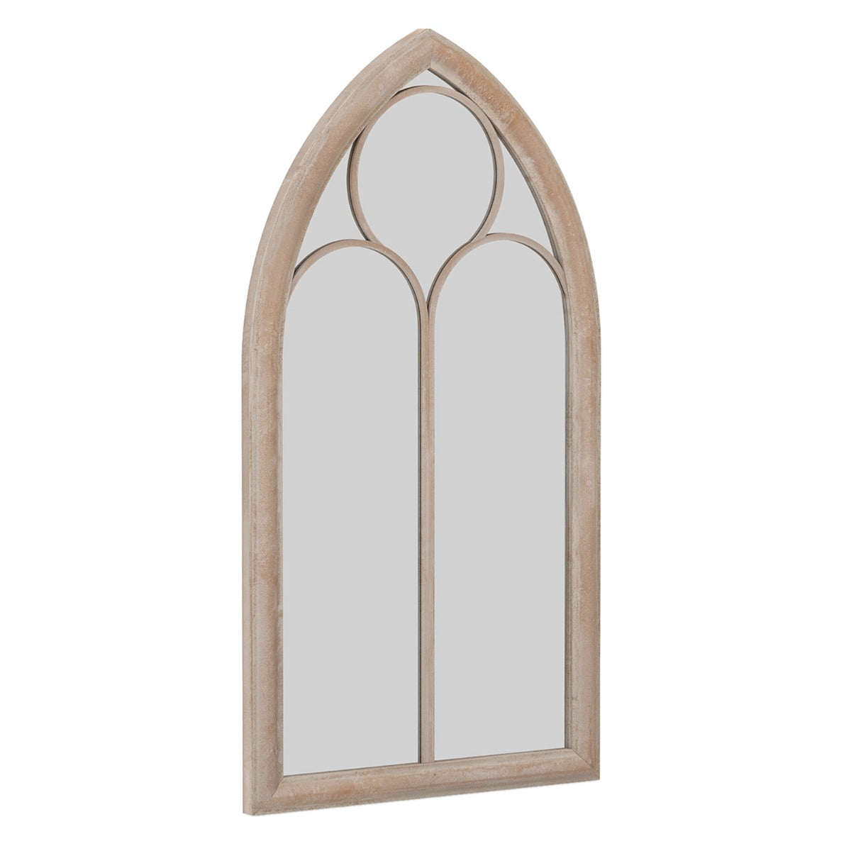 Farmhouse – fönsterram spegel böjd med metallram – 111,5 x 60,5 x 3,5 cm – Grå