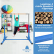 Vikbar – gymnastikstång för barn Vacklingsfri hemträningsutrustning (90-150) cm – 136 x 172 x – Blå