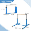 Vikbar – gymnastikstång för barn Vacklingsfri hemträningsutrustning (90-150) cm – 136 x 172 x – Blå