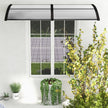 Kapell – för ytterdörr takbeläggning infälld transparent – 199 x 99 cm – Grå