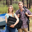 Goplus – dubbelsovsäck personer XL filt med kuddar – 2 2 220 x 150 cm – Svart