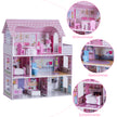 Dockhus – i våningar i trä med möbler och tillbehör Dockvilla Girl Pink – 3 – Rosa