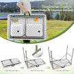 Fiskrengöringsbord – Fällbart filébord – 101,5 x 65,5 x 107,5 cm – Vit