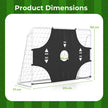 Fotbollsmål – med avtagbar målvägg, handbollsmål skotthål och förankringssystem, vitt cm. – 5 215 x 77 x 152 – Vit