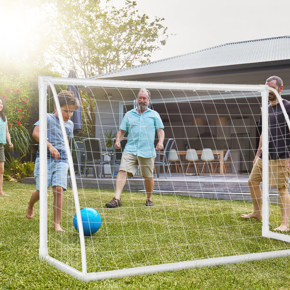 Barnfotbollsmål – för spel och träning av tonåringar från år – 6 180 x 120 cm – Vit