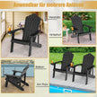 Adirondack – Chair Trädgårdsstol med Mugghållare – Svart