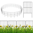 delat – dekorativt trädgårdsstängsel barriärstaket rostsäkert metalltrådstaket – 25 33 x 61 cm – Svart