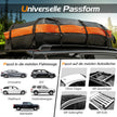 Vattentät – takbox med kapacitet för alla fordon +Orange – 600 L 132 x 100 x 43 cm – Svart