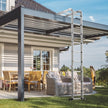 i – multifunktionsstege tillverkad av aluminiumställningsstege lastkapacitet upp – 7 1 150 kg 370,5 cm – Silver