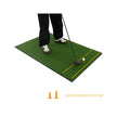 i – golf tee matta med konstgräs, tees, inriktningsstavar och förborrade hål – 3 1 2 2 6 152 x 117 cm – Grön
