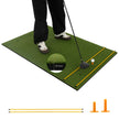 Golf – tee matta gummi tees och inriktningsstänger positioner Tjocklek – 2 2 6 152 x 92 cm 20 mm – Grön