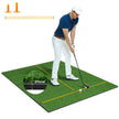 Golfträffmatta – gummi tees och justeringspinnar tee positioner Tjocklek – 2 2 6 152 x 117 cm 27 mm – Grön
