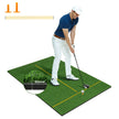 Golfslagmatta – gummi tees och uppriktningsstavar tee positioner Tjocklek – 2 2 6 152 x 92 cm 32 mm – Grön