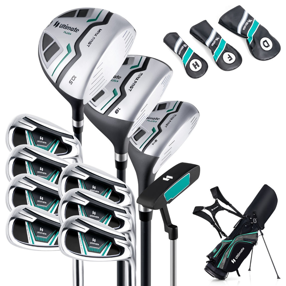 Golfklubbset – för män i delar, högerhänt med regnskydd grönt – 11 – Grön