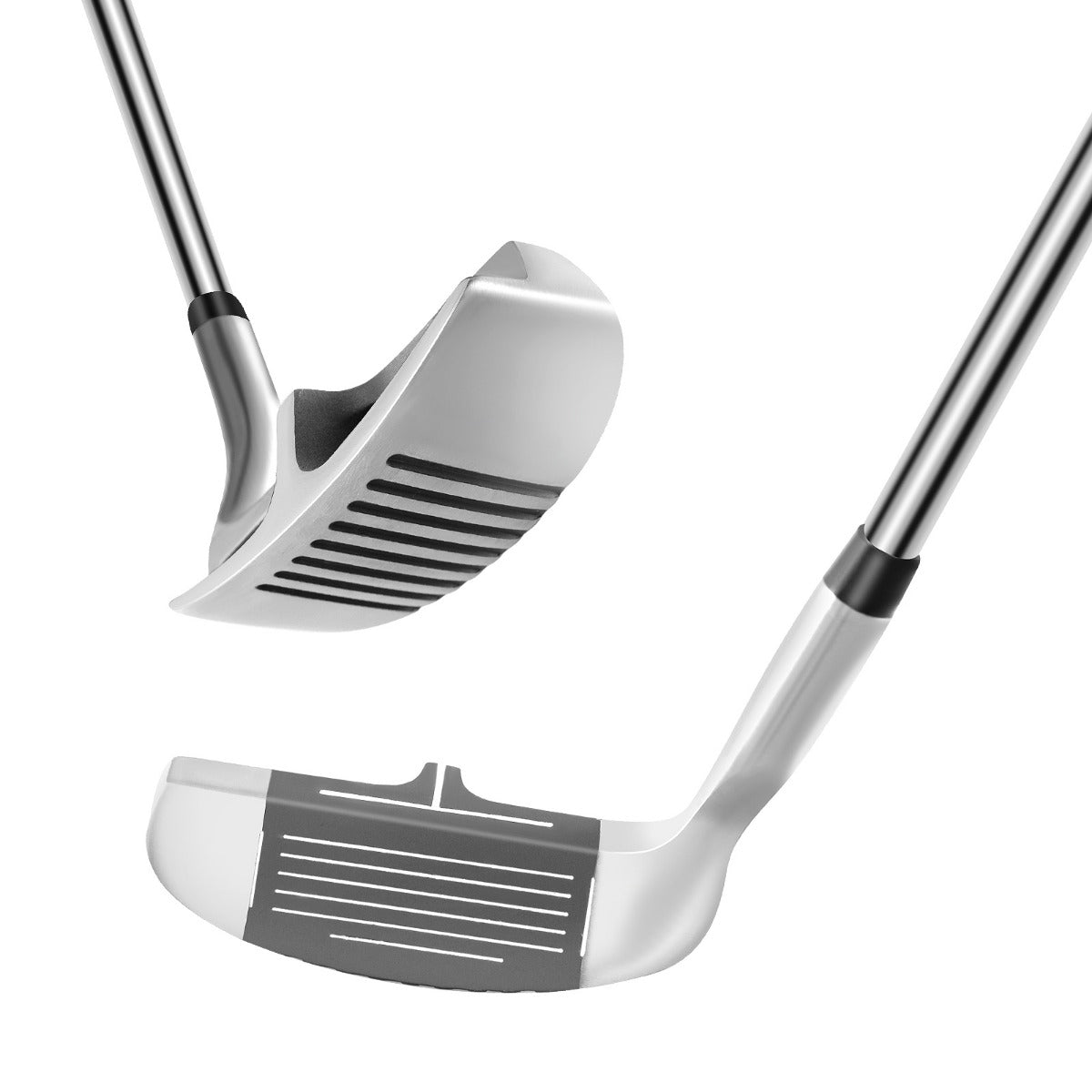 Golf – Chipper med huvud i rostfritt stål och halkfritt grepp för högerhänta – 89 cm – Silver