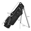 Golfbag – tum Pencil Bag Professionell åkpåse Standbag med nackstöd och bärrem – 9 – Svart