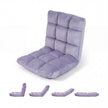Klappbarer – Bodenstuhl Bodensessel mit Verstellbarer Rückenlehne Hochdichtem Schaumstoff – Violett