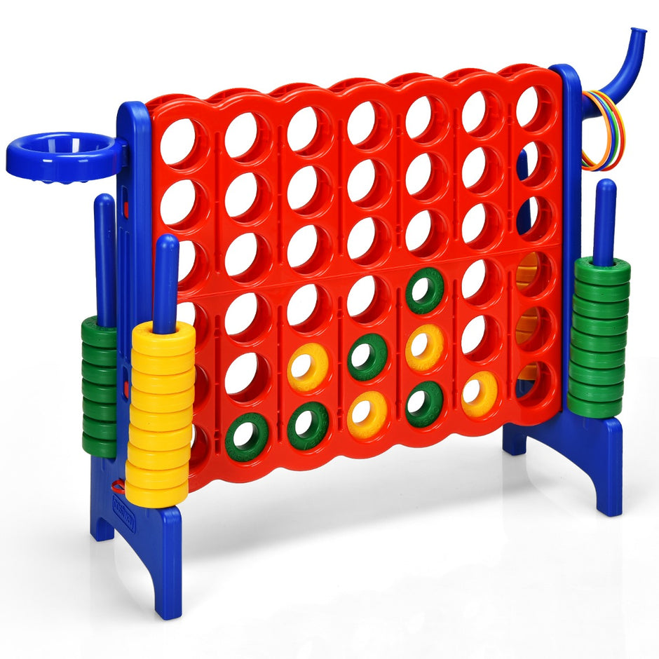 Stort – i rad Jumbo i set för barn och vuxna Röd + – 4 4 84 x 33 x 79 cm – Blå