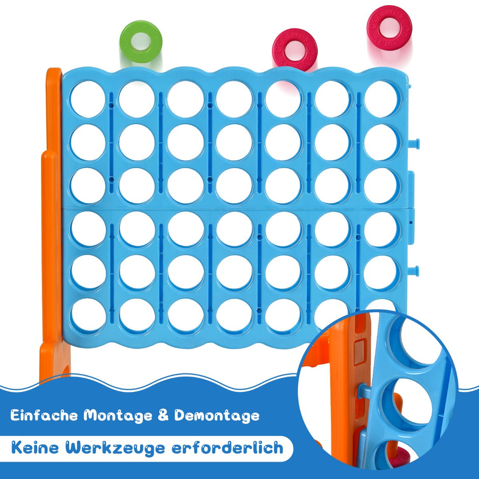 Stort – i rad Jumbo i set Blå + – 4 4 84 x 33 x 79 cm – Orange