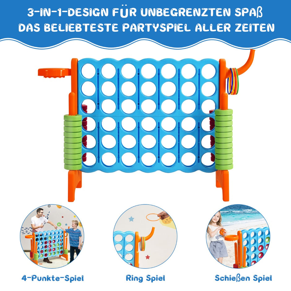 Stort – i rad Jumbo i set Blå + – 4 4 84 x 33 x 79 cm – Orange