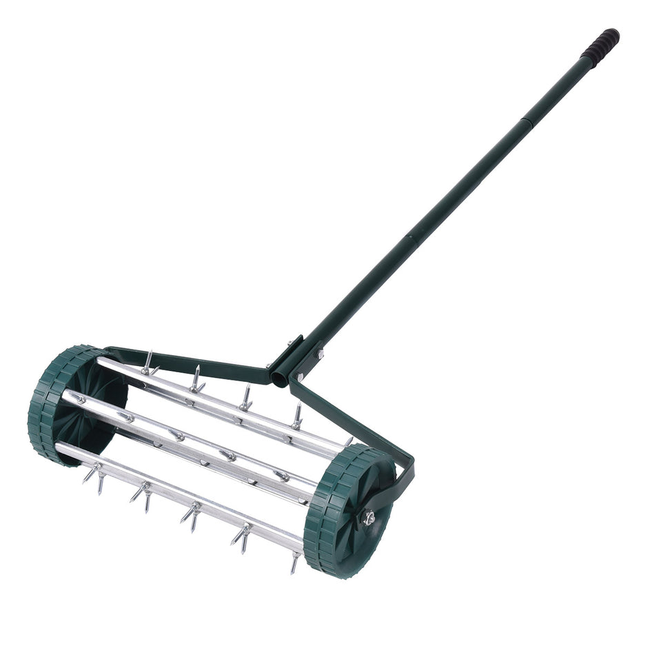 Gräsmatta – luftare rulle scarifier roller trädgård – Svart