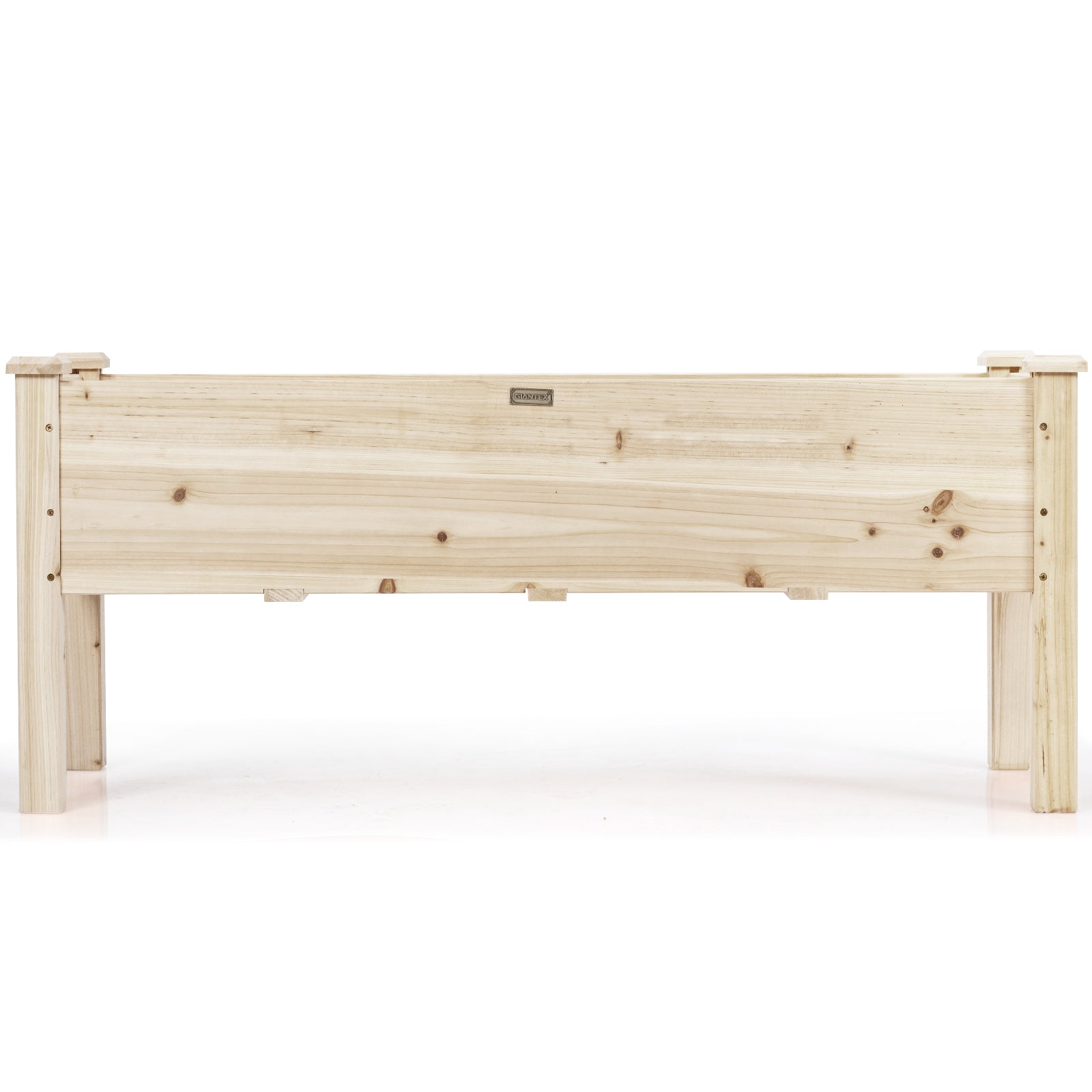 Upphöjd – plantering tråg säng gjord av gran trä plantera trädgård kit – 120 x 43,5 x 51 cm – Natur
