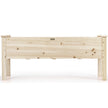 Upphöjd – plantering tråg säng gjord av gran trä plantera trädgård kit – 120 x 43,5 x 51 cm – Natur