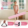 Balansbalk, – gymnastikbalk, hopfällbar, halkfri, upp till – 73 kg 210 cm – Rosa