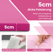 Mjuk – golvmatta av konstläder med klätterfäste och bärhandtag – 300 x 117 x 5 cm – Rosa
