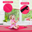 Vikbar – mjuk golvmatta Bärbar Gymnastikmatta Yogamatta – 240 x 117 x 5 cm – Rosa