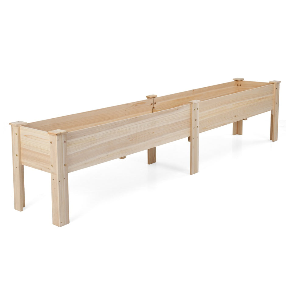 Trähögbädd – med dräneringshål, planteringsbädd odlingsområden, blomkruka, kryddbädd – 2 – Natur
