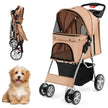 Hundvagn – Husdjursvagn upp till – 15 kg 81 x 45 x 101 cm – Beige