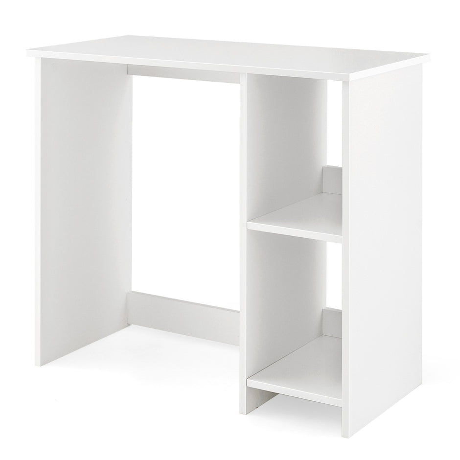 Litet – skrivbord med fack PC – 2 80 x 40 x 74 cm – Vit