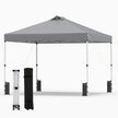Pop – up paviljong med sandsäckar och markpinnar rep Fällbar – 4 3 x 3 m – Grå