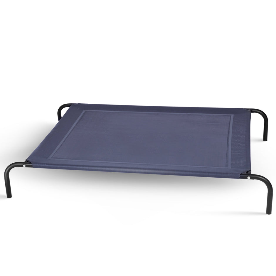 Hundsäng – Utomhus Djursäng – 130 x 90 x 20 cm – Grå