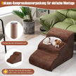 Hundsteg – stegs hundramp gjord av skum – 3 58 x 42 x 40 cm – Kaffe