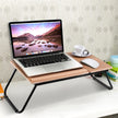 Hopfällbart – Laptopbord Sängbord Anteckningsbokbord – 55 x 32 x 23 cm – Natur