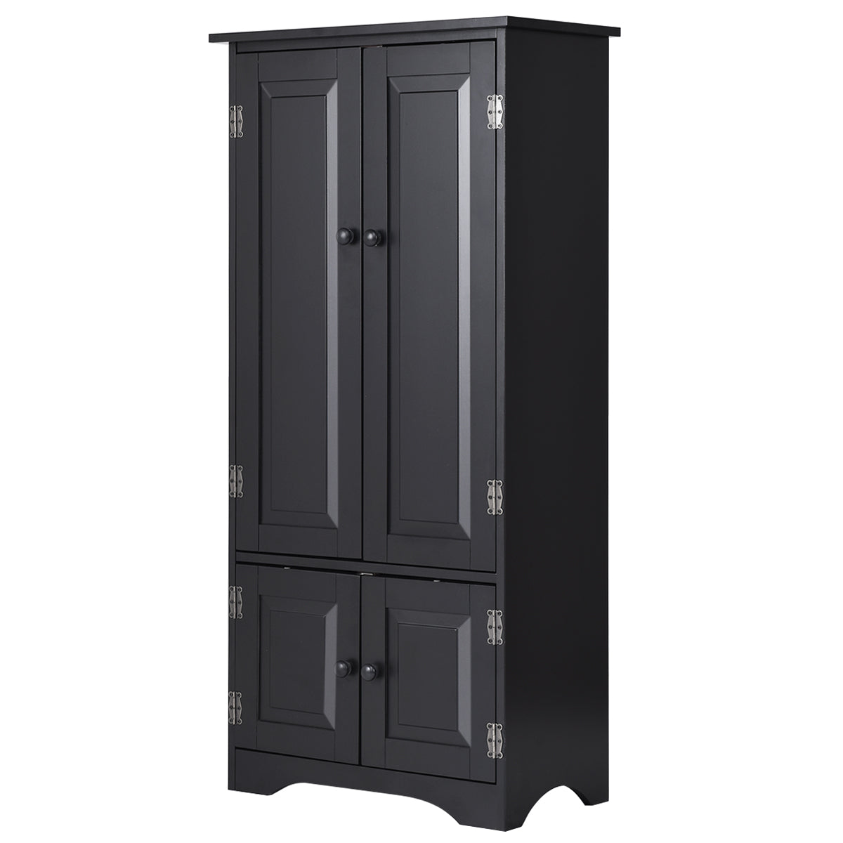 Midi – skåp Highboard Trä – 59 x 32 x 123 cm – Svart