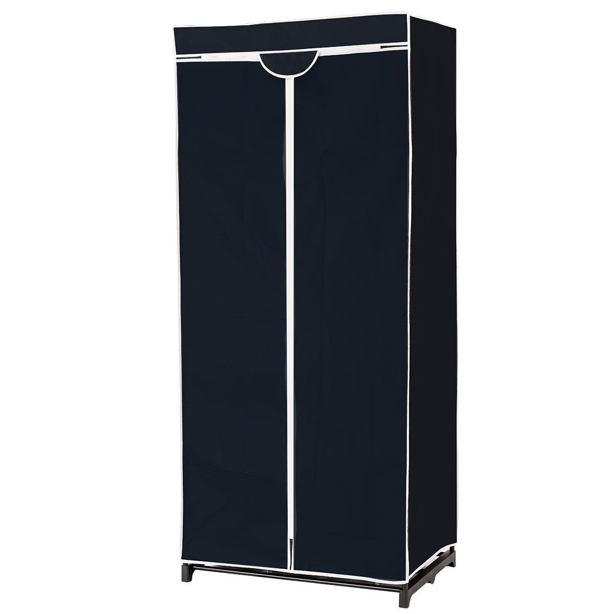 Färgval – Garderob Tyg med klädstång – 75 x 50 x 170 cm – Svart