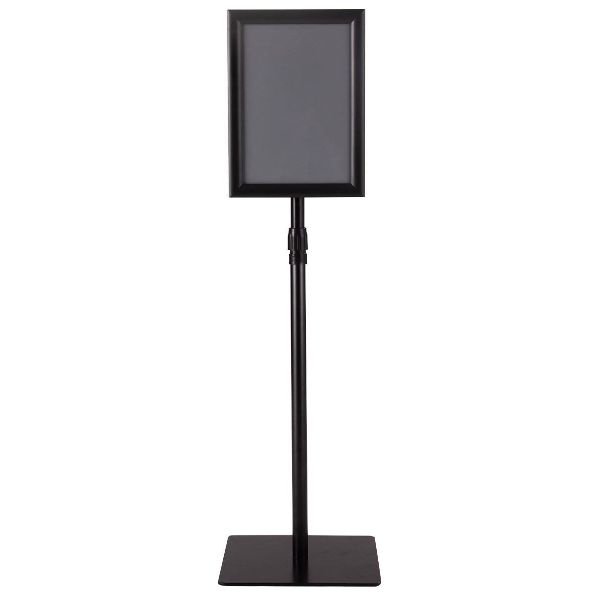 DIN A4 – Informationsställ Höjdjusterbart Avtagbart Posterställ Silver/ – 33 x 24 cm – Svart