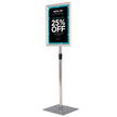 Info – Stativ A3 Höjdjusterbar Avtagbar Poster Ställ /Svart – 42 x 29,5 cm – Silver