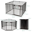 Elements – Playpen Dog Barrier – 8 500 x 75 cm – Svart