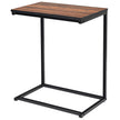 Sidobord – laptop soffa anteckningsbok skötsel metall och trä – 55 x 35 x 65 cm – Brun