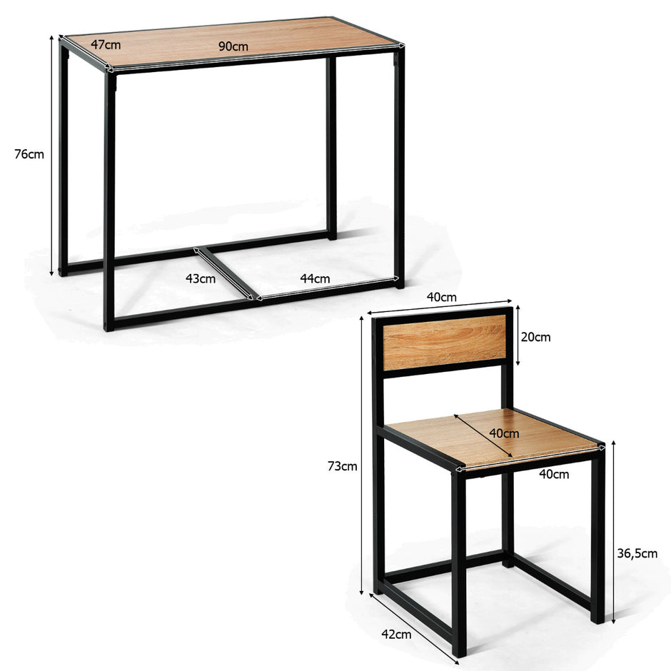 st – Bordsgrupp Matgrupp Barbordsset Köksbord Matbordsbord + stolar – 3 2 – Natur