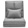 Justerbar – Golvstol Fällbar Golvsoffa med Soft Cushion – Grå
