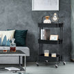 Vagn – hyllor /Vit – 3 42 x 35 x 87 cm – Svart