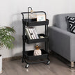 Vagn – hyllor /Vit – 3 42 x 35 x 87 cm – Svart